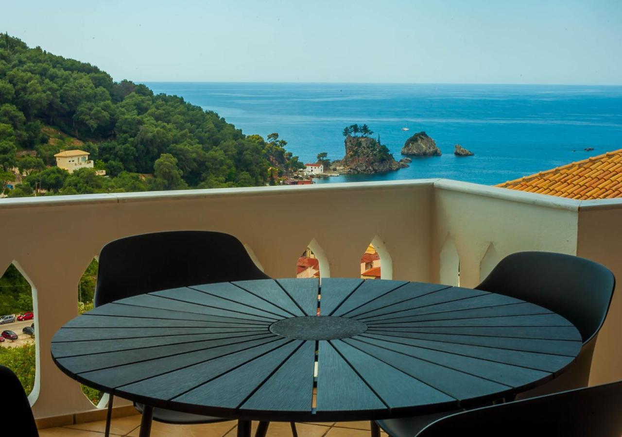 Evgenias Sea View Apartments Parga Exterior foto